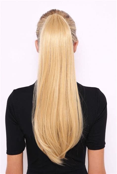 blonde high ponytail wig